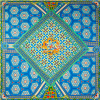 故宫房梁大方巾丝巾2017秋冬新品