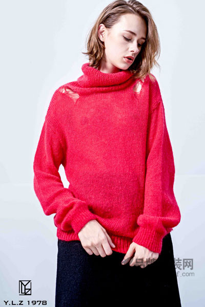 YLZ1978女装2017冬季时尚高领针织毛衣