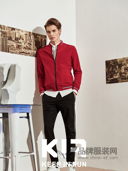 KIR男装男装修身薄款潮流韩版青年防风棒球服