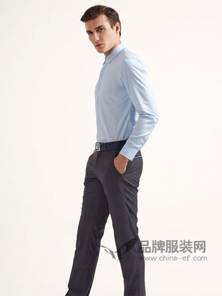 乔夫男装时尚商务长袖百搭衬衣