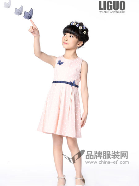 力果 - LIGUO童装2018夏季时尚甜美无袖公主裙礼裙