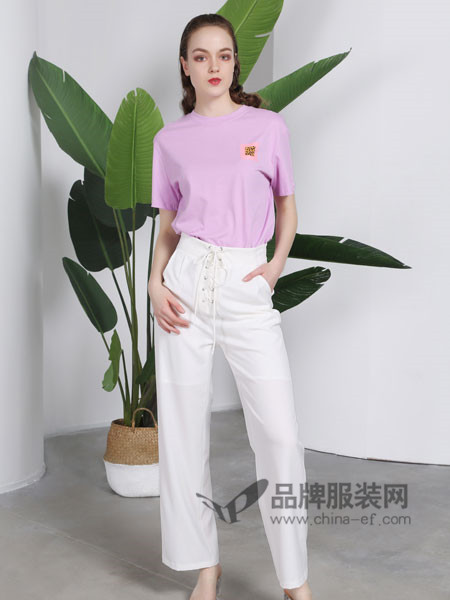 欧玥女装2018夏季时尚简约休闲短袖上衣