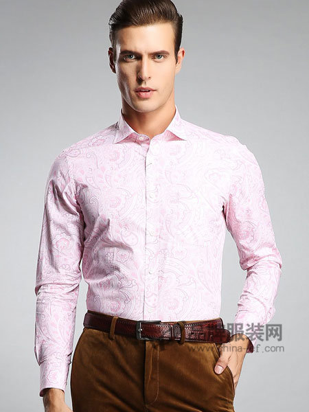 斯卡图男装全棉时尚个性魅力休闲长袖衬衫