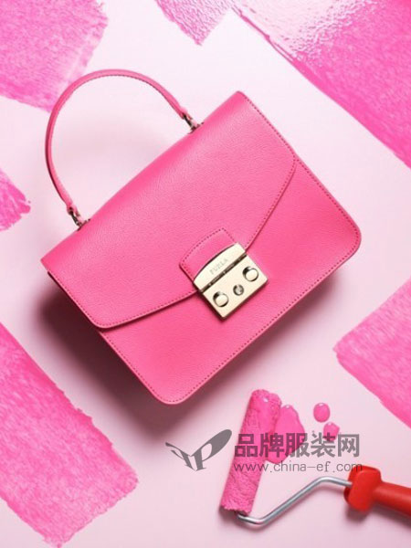 芙拉(Furla)箱包2018春夏單肩斜跨包真皮十字紋小方包