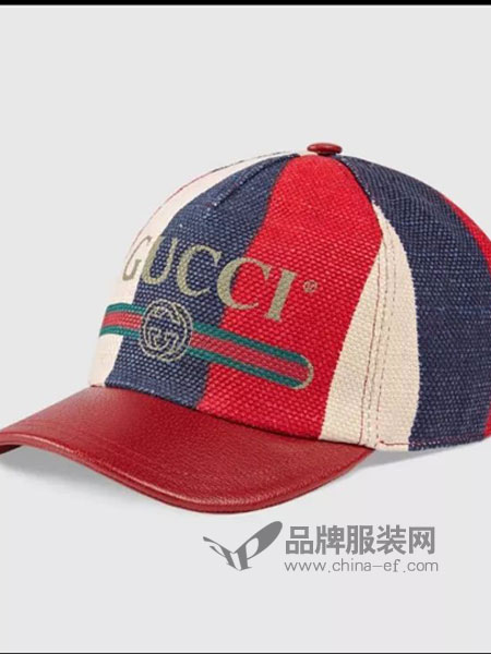 古驰(Gucci)箱2018春夏男士复古休闲棒球帽