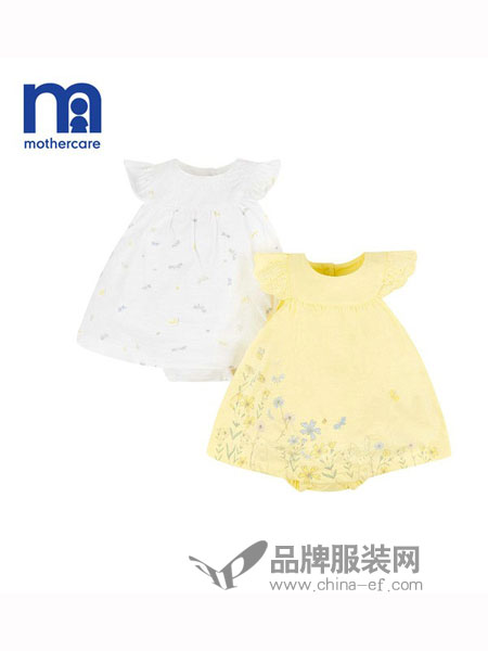 mothercare童装2018春夏女婴针织连衣裙2件装新款时尚短袖裙