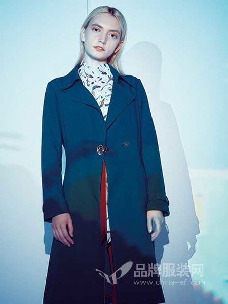 卓影女装2018秋季新款韩版扣环腰带长袖小西装外套