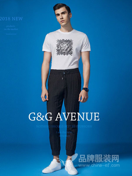 G&GAvenue男装2018春夏圆领T恤