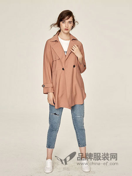 WEWE女装2018秋冬韩版女装外套短款中腰修身显瘦时尚气质