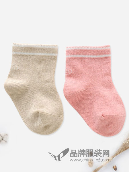 親豆童装2018秋冬婴儿短袜四季薄款透气组合两件装