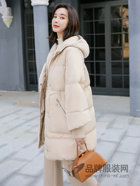 左韩女装2018秋冬宽松外套中长款加厚面包服