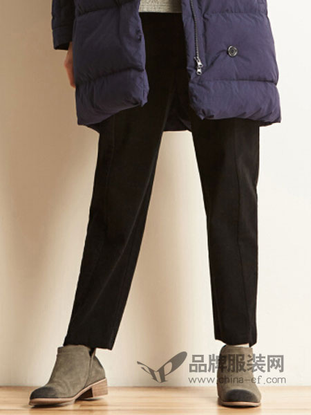ClothScenery布景女装2018冬季韩版直筒休闲萝卜裤