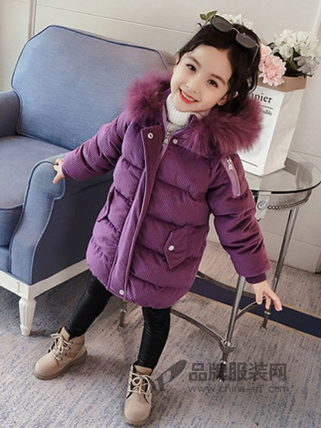 黑尼木木童装2018冬季韩版洋气外套儿童加厚棉衣