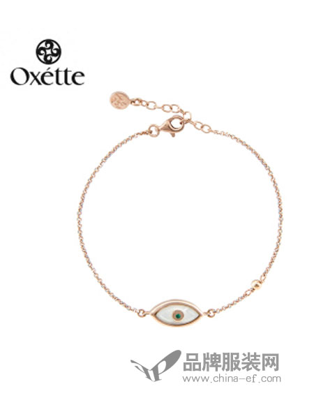 oxette飾品護(hù)身符系列米色愛琴海眼睛手鏈