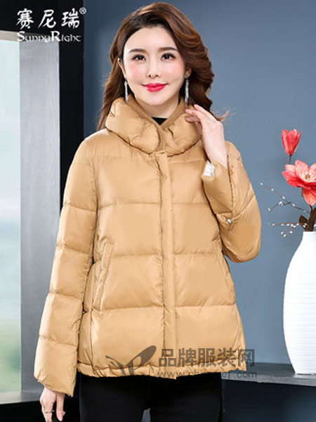 赛尼瑞女装品牌2018秋冬中年棉袄外套中年