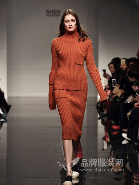 莱尔维思女装品牌2018秋冬韩版中长款半身裙毛线裙针织套装裙