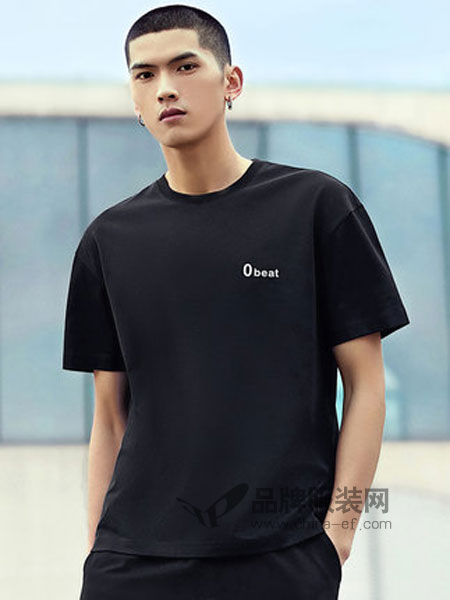 卡宾服饰男装品牌2019春季体恤时尚印花休闲街头A