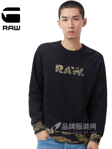 G-Star Raw休闲品牌2019春季男士长袖卫衣