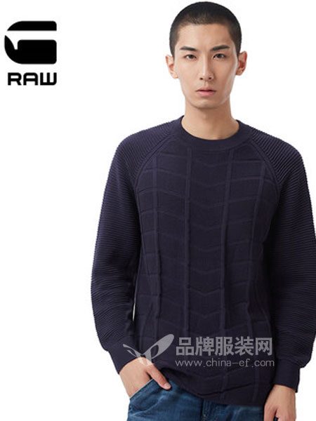 G-Star Raw休闲品牌2019春季男士修身针织衫