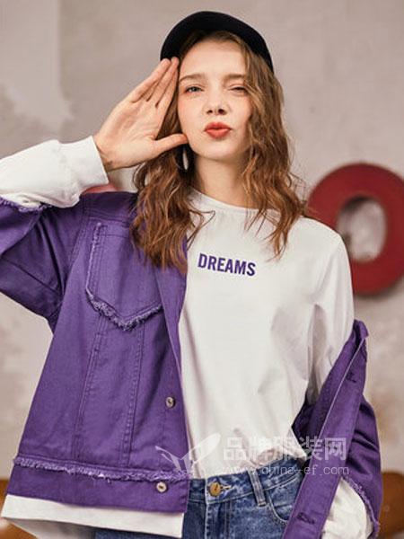 衣品天成女装品牌2019春季假两件外套韩版学生超火上衣