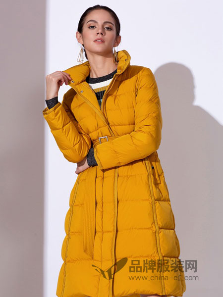 迪图女装品牌2018冬季韩版修身显瘦宽松中长款
