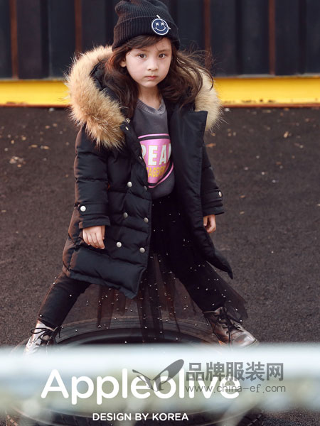 Apple Orange童装品牌2018秋冬新款韩版公主棉服棉袄外套