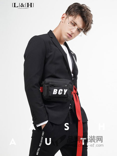 骆豪男装品牌2018秋冬新品男士商务修身西装