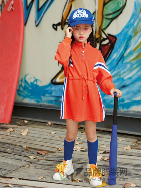 玛玛米雅童装品牌2019春夏新款韩版儿童洋气长袖休闲连衣裙