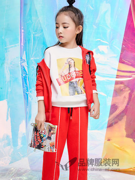欧卡星童装品牌2019春季洋气大童套装两件套潮