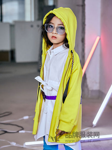 欧卡星童装品牌2019春季薄款韩版洋气儿童纯棉中长款透气