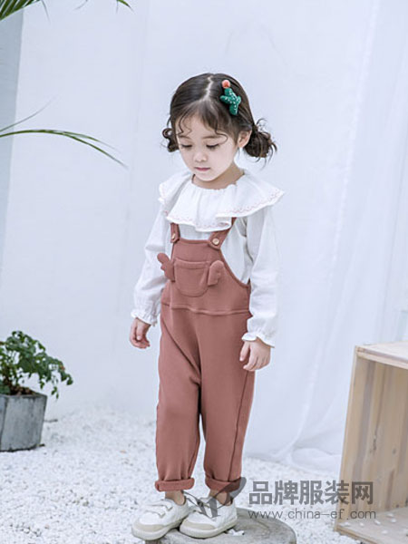 安米莉童装品牌2019春季背带裤韩版潮