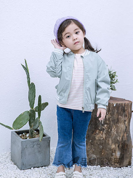 安米莉童装品牌2019春季新款儿童长袖开衫