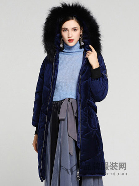 缇子TYZEE女装品牌2018冬季新款加厚棉袄外套中长款保暖羽绒棉服