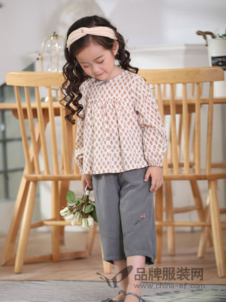 淘气贝贝/可趣可奇/艾米艾门童装品牌2019春季新款儿童甜美可爱长袖衬衣上衣