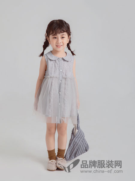 蚌蚌唐童裝品牌2019春季兒童雪紡吊帶裙 純棉內膽 公主紗裙