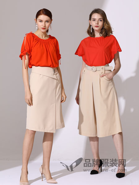 真斯贝尔女装品牌2019春季新款舒适宽松显瘦长裤子