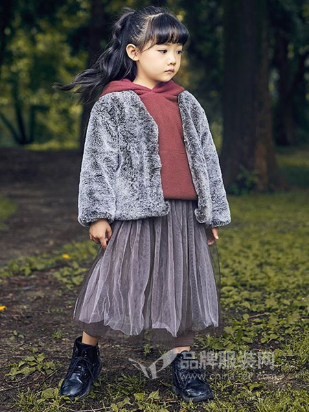 童年领域童装品牌2018秋冬高领短款翻领加厚韩版外套