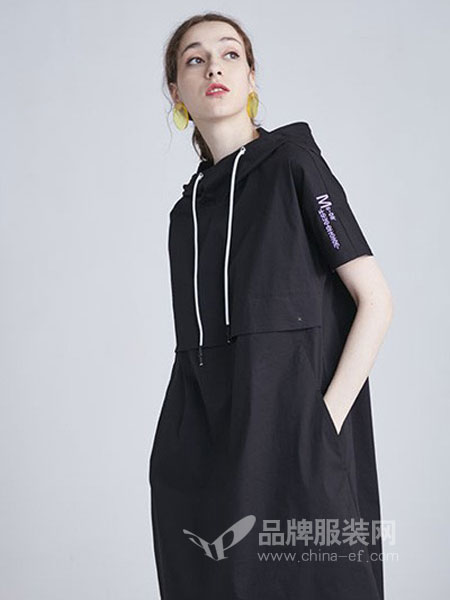 水淼SHUIMIAO女装品牌2019春夏休闲运动两件套装潮