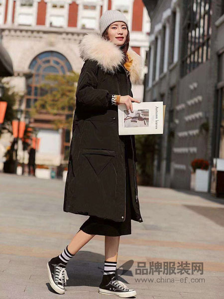 美蘭嬌麗女裝品牌2018秋冬拉鏈長袖保暖加厚時尚外套韓版