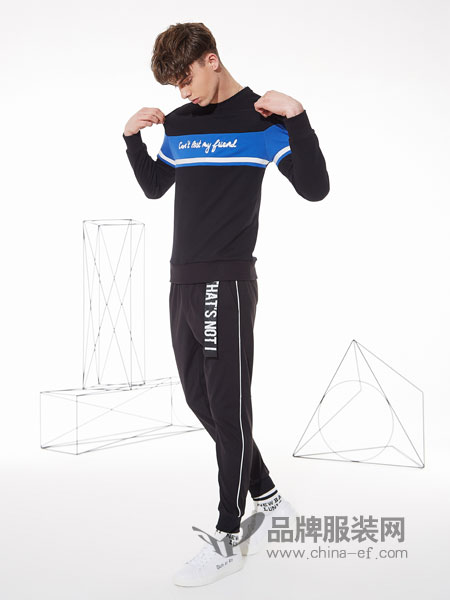 ZENL佐納利男裝品牌2019春夏運動衣男運動裝跑步兩件套