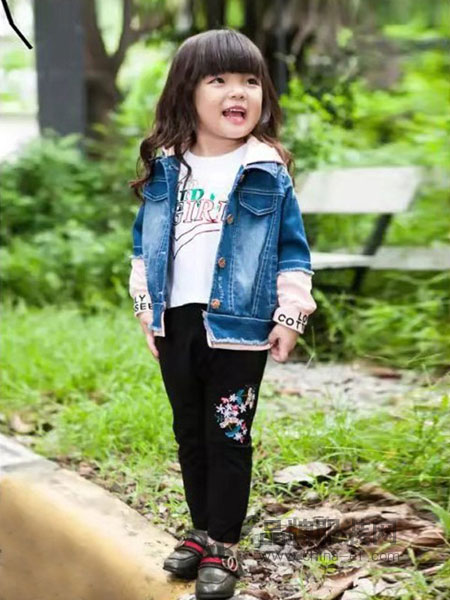 棉之子童装童装品牌2019春季儿童洋气套装夹克衫童装两件套潮