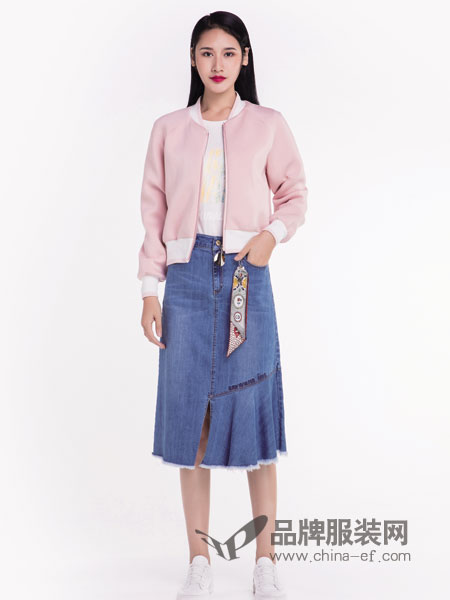 宝薇女装品牌2019春季新款宽松显瘦长袖外套潮