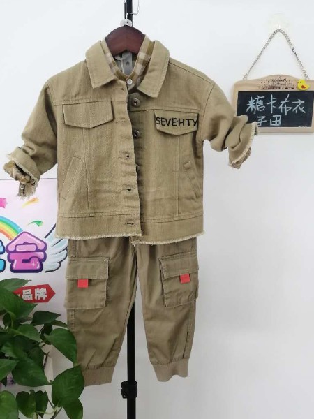 品牌折扣童装批发 糖卡布衣子田童装当季春款一手货源走份