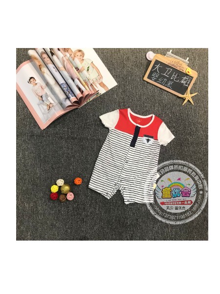大卫比雄婴幼童装19年夏款A类棉品牌折扣童装一手货源批发