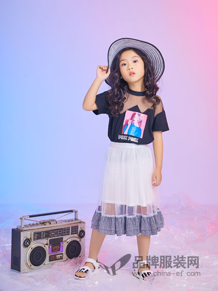 西瓜王子童装品牌2019春季韩版时尚俏皮两件套