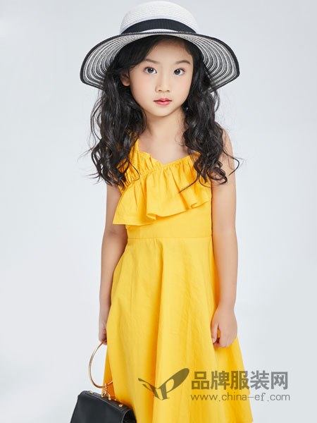 西瓜王子童装品牌2019春季薄款连衣裙韩版休闲条纹儿童裙