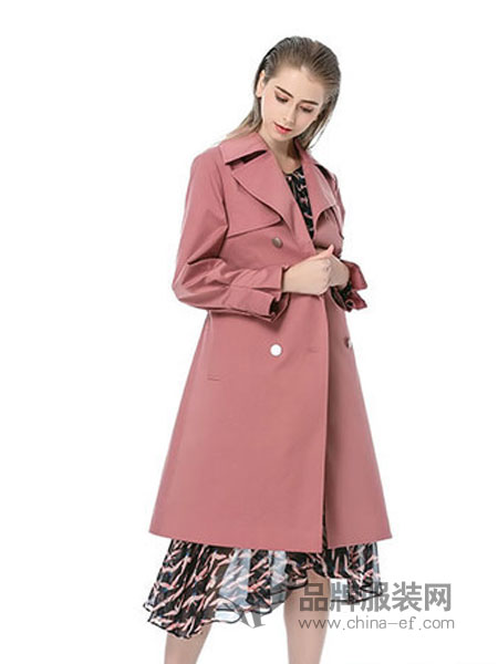 卡伊奴女装品牌2019春季韩版气质显瘦时尚收腰外套