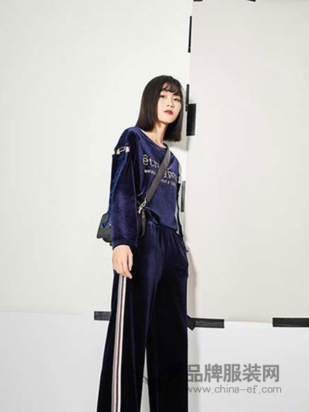 夏柏女装品牌2019春季新款韩版修身显瘦休闲运动