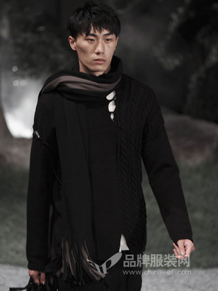 北纬三十度NORTH LATITUDE30男装品牌2019春季黑色中式夹克短款