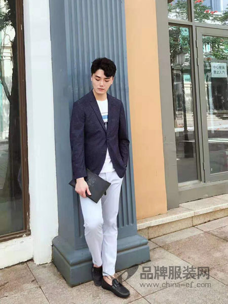 梵思诺VERSINO男装品牌2019春夏韩版男士英伦风潮休闲帅气韩国学生修身裤子